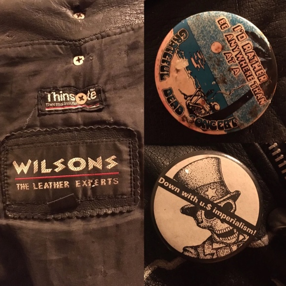 Hand-painted Johnny The Homicidal Maniac (JTHM) Black Leather Biker Jacket - Picture 4 of 8